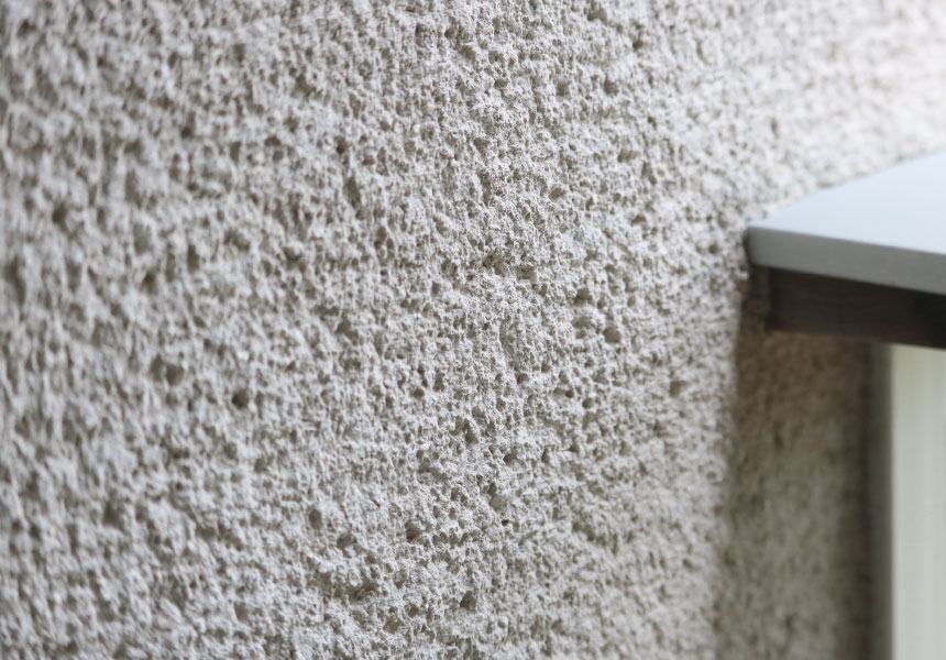 リシン掻き落としの外壁